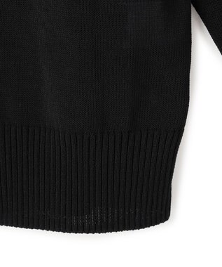 BEIGE， ARSENOPY / コットンドライタッチ Vネックニット Black