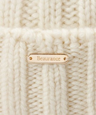 AURORA 【 Beaurance （ビューランス）】カシミヤニットワッチ オフホワイト