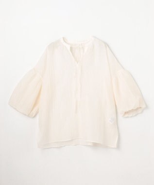 ANY L バルーンスリーブスキッパーブラウス エクリュ