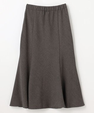 ANY 【ウエストゴム】ライトツイードマーメーイドスカート モカ