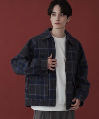 WEGO 【ユニセックス着用ITEM】メルトンショートZIPブルゾン 柄1