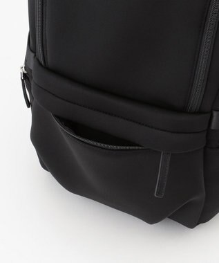 ICB 【A4サイズ収納可】ダイバー素材８ポケットリュック ブラック系