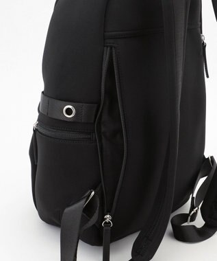 ICB 【A4サイズ収納可】ダイバー素材８ポケットリュック ブラック系