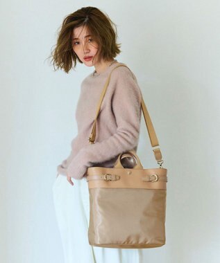 TOPKAPI 【Breath TOPKAPI】RIPPLE リプル ナイロン コンビ ベルト デザイン 3way リュック / バッグパック ベージュ