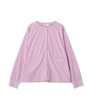 CRAFT STANDARD BOUTIQUE リングドットボタンカーディガン Pink