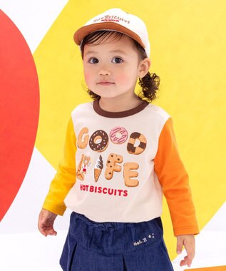 MIKI HOUSE HOT BISCUITS 【80-120cm】GOOD LIFE 長袖Tシャツ