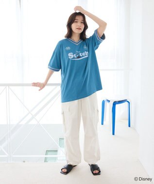 Green Parks スティッチ／ゲームＴシャツ Dark Blue