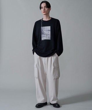 WEGO グラフィックステッチT（LS） ブラック