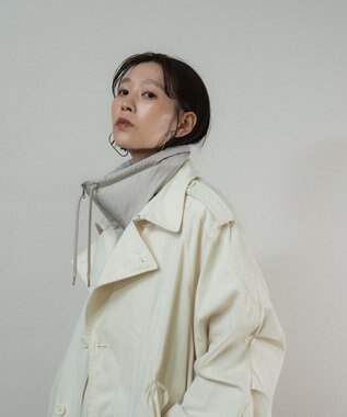 KWD 【日本製】STAND COLLAR DOWN PARTS グリーンダウン スタンドカラーダウンパーツ グレージュ