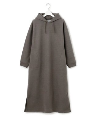 J.PRESS YORK STREET 【WOMEN】NEEDLE JERSEY フード付きワンピース グレー系