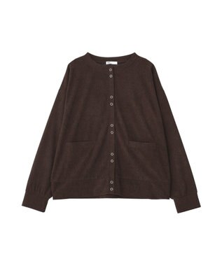 CRAFT STANDARD BOUTIQUE リングドットボタンカーディガン Brown
