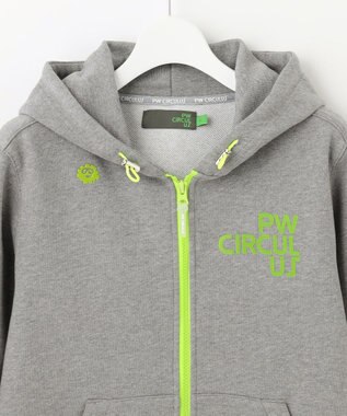 PW CIRCULUS 【WOMEN】アスレジャー 裏毛 ジップアップ パーカー ライトグレー系