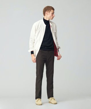 J.PRESS MEN Ｗフェイス キャラメルコールバンドカラー シャツ アイボリー系