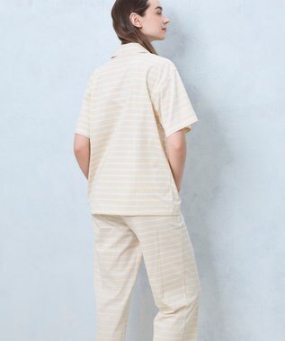 une nana cool 【綿100％】やわらか天竺ボーダー半袖パジャマ MADE WITH LIBERTY FABRIC BE