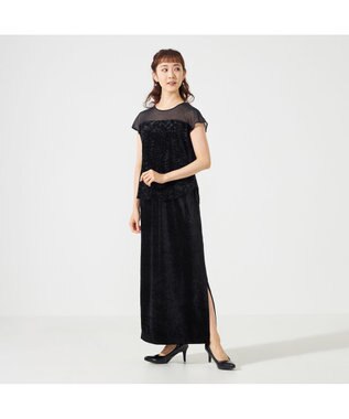 Chacott velour skirt ブラック（ワッシャーベロア）