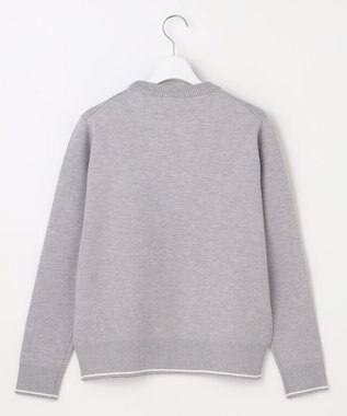 23区GOLF 【WOMEN】ロゴグラフィックもちもちニット ライトグレー系