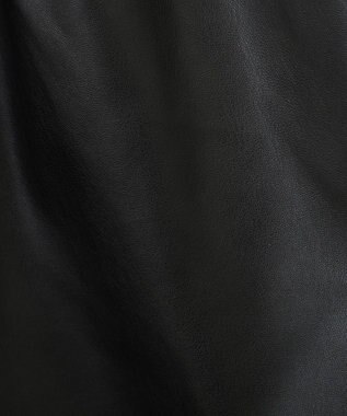 earth music&ecology シンセティックレザーショートパンツ Black