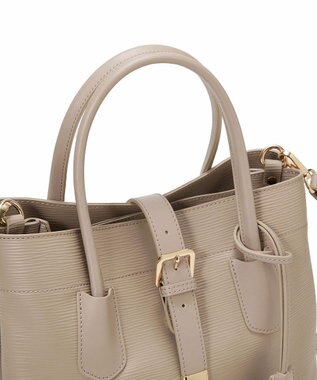 TOPKAPI 【Breath TOPKAPI】RIPPLE リプル バックル ショルダー付き B5 トートバッグ グレージュ