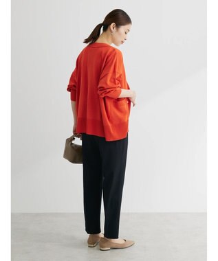 Green Parks 洗える　ショート丈カーディガン Orange