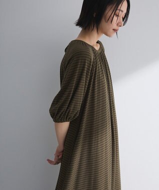 Green Parks ・ＳＵＧＡＲ　ＳＰＯＯＮ　ボーダーリブワンピース Charcoal Gray