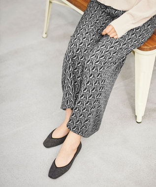 steppi 【洗える/撥水】 トリムスクエア パンプス ダークグレー