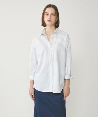 GRACE CONTINENTAL チュールレイヤードシャツ ホワイト