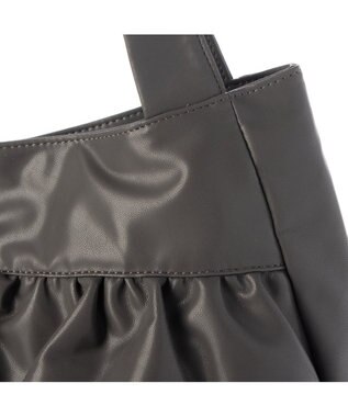 UNBILLION カシュカシュ cachecache / フリルトートバッグ ダークグレー