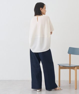 AMERICAN HOLIC サッカーコクーンブラウス Off White