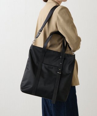 russet アシンメトリーハンドルトートバッグ(SF-237) Black