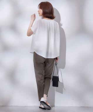 ANY L ミニサッカードルマンスリーブカットソー オフ