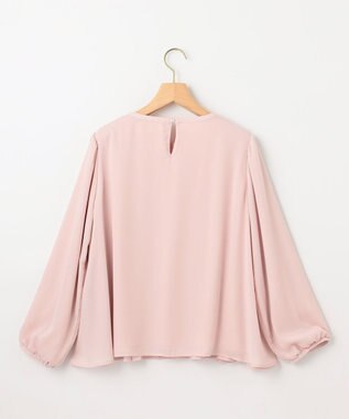 組曲 S 【WEB限定】ジョーゼットシフォンプリーツ ブラウス ピンク系