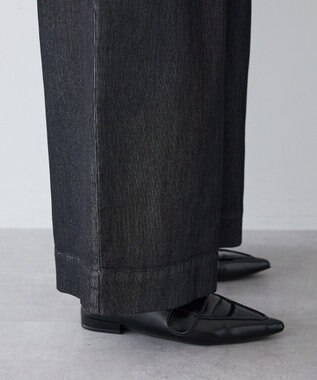 CRAFT STANDARD BOUTIQUE 3タックデニムパンツ Black