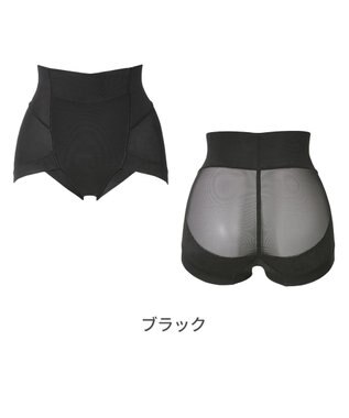 BRADELIS New York 【Yukine inc. 】ゆきねえモアソフト快適ショーツ25 接触冷感 補整 補正下着 深め ハイウエスト ブラック