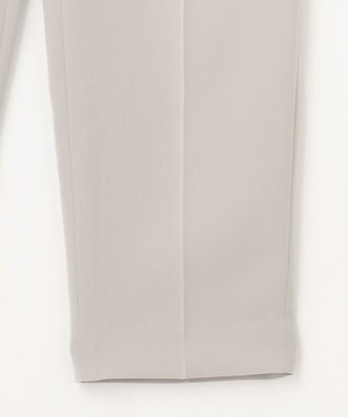 自由区 【XSサイズ～/洗える/セット可】ダブルクロス テーパードパンツ ライトグレー系