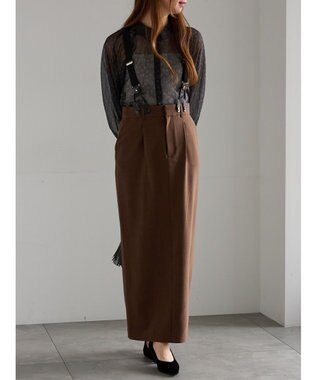 Te chichi シアーフラワーボリュームスリーブブラウス ブラック