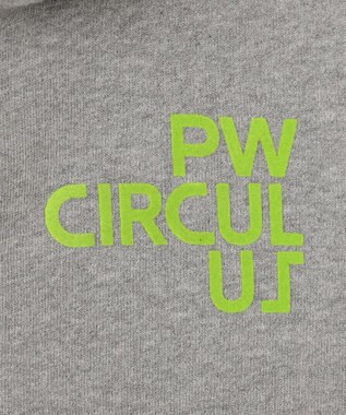 PW CIRCULUS 【WOMEN】アスレジャー 裏毛 ジップアップ パーカー ライトグレー系