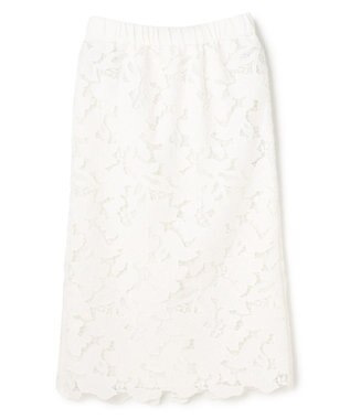 BEIGE， CITRINE / エンブロイダリーレースイージースカート Off