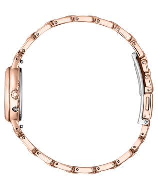 CITIZEN 【アクセサリー感覚で使える】ピンクゴールドのフェミニンなソーラーテック電波時計 ピンクゴールド