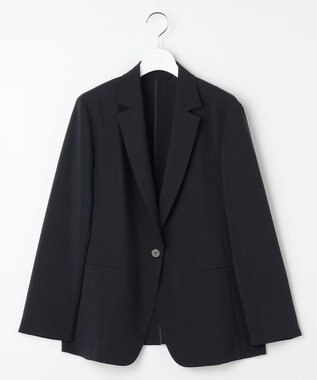 J.PRESS LADIES L BREEZE COOL トロ テーラード ジャケット ネイビー系