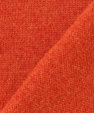 J.PRESS LADIES S 【洗える】CASHMERE BLEND スタンドカラー ニット オレンジ系