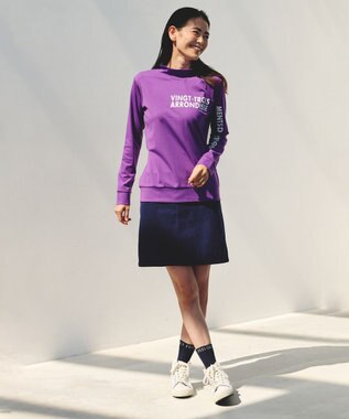 23区GOLF 【WOMEN】【EC限定】コーデュロイスカート ネイビー系