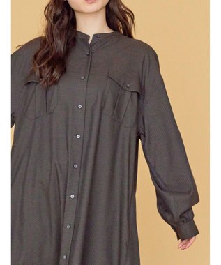 AMERICAN HOLIC イージーケアＷポケットシャツワンピース Gingham Check