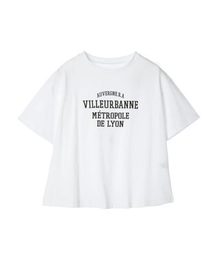 Green Parks 多段カレッジロゴボックスＴシャツ White