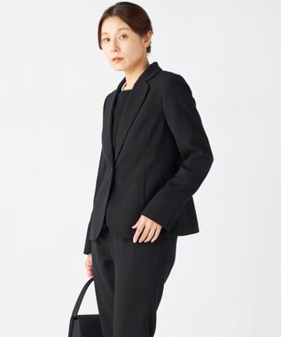 自由区 FORMAL 【ゆったりサイズも】テーラードジャケット ブラック系