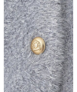 earth music&ecology キラキラシャギーカーディガン Light Gray