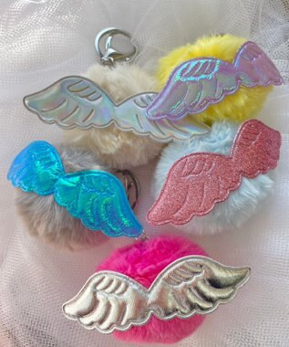 WEGO エンジェルきゅんモンスターぬいぐるみキーホルダー サックス