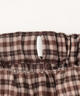 ANY KIDS チェックショートパンツ ブラウン