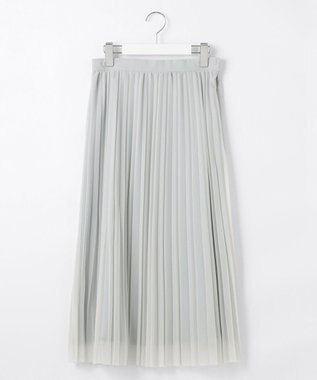 J.PRESS LADIES L 【洗える】オーガンジートリコット プリーツ スカート ライトグレー系