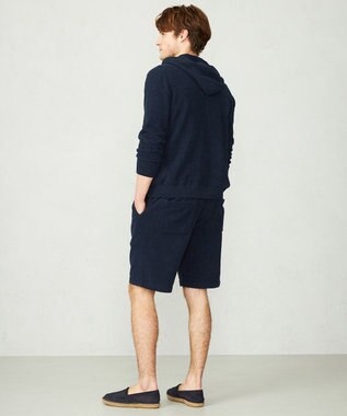 JOSEPH ABBOUD MOUNTAIN 【SPACE／UNISEX】ベアフリース パーカー ネイビー系