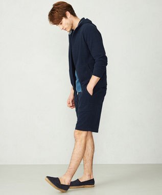 JOSEPH ABBOUD MOUNTAIN 【SPACE／UNISEX】ベアフリース パーカー ネイビー系